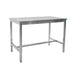 SARO stainless steel table, without base sheet - 600 mm depth, 600 mm