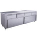 SARO sliding door cabinet with drawers without upstand 1800 mm