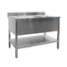 SARO sink unit with 1 basin, right - 700 mm depth, 1600 mm