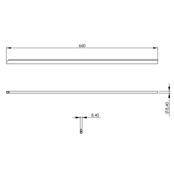 Abschlussleiste, 19 mm hoch - ELB Gastro
