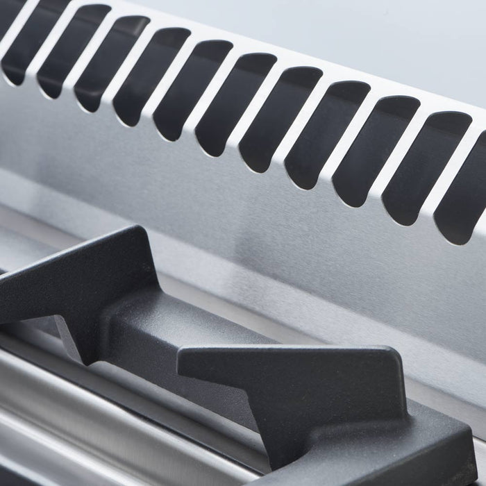 Gasherd ECO 4 Brenner mit Elektro-Heißluftofen (600 x 400 mm / GN 1/1) Serie 700 ND - G20, 4-Brenner (2x3,5 + 2x5 kW) - ELB Gastro