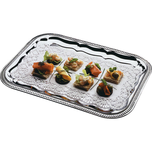 Partyplatte GN 1/1 aus Chromstahl, 53 x 32,5 cm (BxTxH)