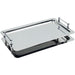 Stainless steel tray with chrome-plated handles GN 1/1, stackable, 53 x 32,5 x 6,5 cm (WxDxH)