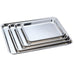 Stainless steel display tray, 25 x 19 x 2,5 cm (WxDxH)