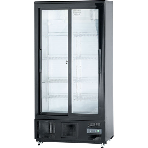 BE1602500 Réfrigérateur à bar GT65B, deux portes coulissantes, 920 x 514 x 1872 mm (LxPxH) | ELB gastro