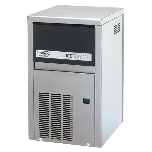 BE1902021 Fabricador de cubitos de hielo BREMA, refrigerado por agua, 21 kg / 24 h, dimensiones 355 x 404 x 590 mm (AnxPxAl)