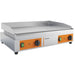 Griddle plate CATERINA, 720x460x240 mm, 2/3 smooth & 1/3 grooved, 3,5 kW 230 V.
