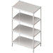 Shelf with smooth shelves 800x400x1800 mm, self-assembly