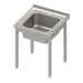 Table évier sans base 600x600x850 mm, avec vasque avec dosseret, à monter soi-même