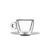 GL6002165 Luigi Bormioli thermal cappuccino glass with stainless steel coaster 0,165 L | ELB gastro