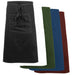 Avental bistrô Nino Cucino com bolso, preto, comprimento 70 cm