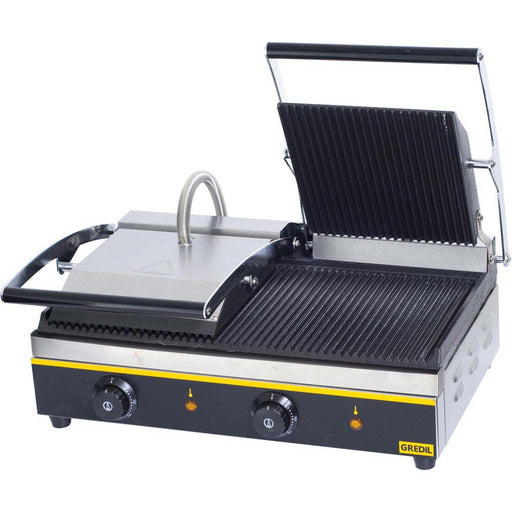 GREDIL Kontaktgrill, doppelt, Abmessung 525 x 325 x 200 mm (BxTxH) 