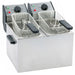 ROLLER GRILL friggitrice a due vasche, 2 x 5 litri, dimensioni 390 x 425 x 320 mm (LxPxH)