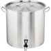 Potato boiling kettle with drain tap and lid, Ø 400 mm, height 400 mm, 50,3 liters