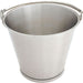 Stainless steel bucket, with bottom hoop, graduated, stackable, 10 liters