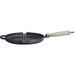 Cast iron grill pan, round, with stainless steel handle, Ø 25 cm