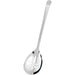 Serving spoon perforated, highly polished, made from one piece, handle length 31 cm