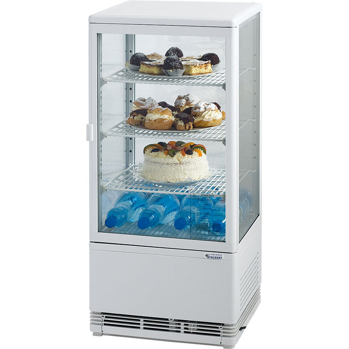 KT0103078 refrigerated display case PAN4L, silver, dimensions 428 x 386 x 960 mm (WxDxH) | ELB gastro