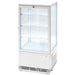 KT0201078 Kühlvitrine PAN4 mit LED-Innenbeleuchtung, weiß, Abmessung 428 x 386 x 960 mm (BxTxH) | ELB Gastro  
