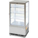 KT0203078 refrigerated display case PAN4 with LED interior lighting, silver, dimensions 428 x 386 x 960 mm (WxDxH) | ELB gastro