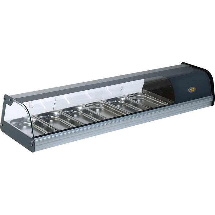 KT1001613 ROLLER GRILL tapas counter PAT4, for 6 x GN 1/3 (40 mm), dimensions 1450 x 400 x 260 mm (WxDxH) | ELB gastro