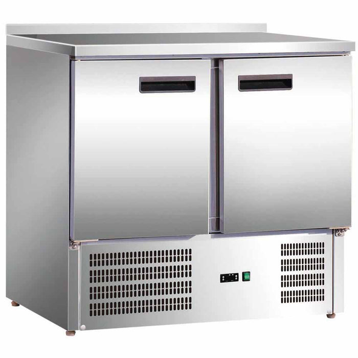 KT3021257 Kühltisch mit zwei Türen, Abmessung 900 x 700 x 880 mm (BxTxH) | ELB Gastro    