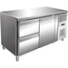 KT5012201 Холодильный стол с одной дверцей и двумя выдвижными ящиками, размеры 1360 x 700 x 860 мм (ШxГxВ) | ELB гастро