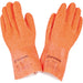 PP4404300 gants en latex, cinq doigts, orange, longueur 30 cm
