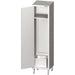 Tall cabinet with sink for cleaning utensils 500x500x2000 mm, welded