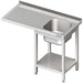 VST12704RA sink unit with base and overhang 1200x700x850 mm, with a basin on the right, with upstand, welded | ELB gastro