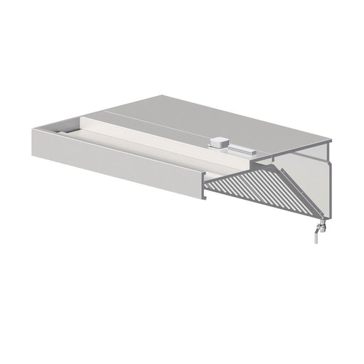 Wandhaube „Basic Line“, schrägform, Breite 2800 mm bis 5000 mm - ELB Gastro