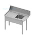 Zulauftisch ohne Grundboden mit Becken - ELB Gastro