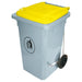 Bote de basura 100 litros, amarillo