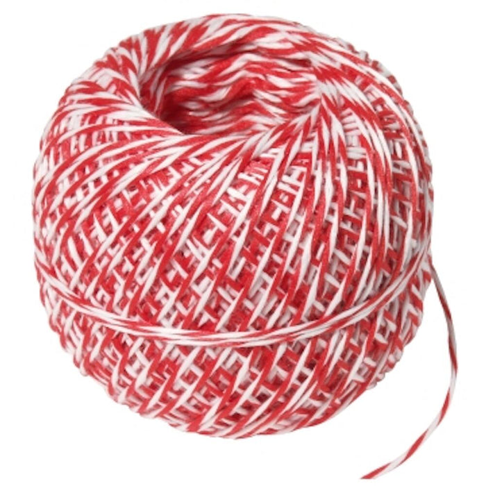 Rollbratenfaden weiß/weiß/rot