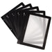 5 inlay foils, black, for