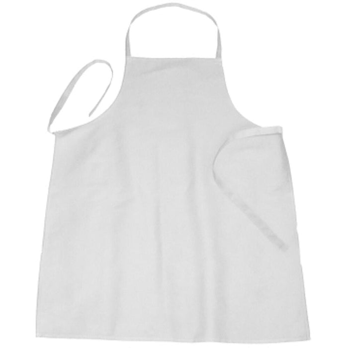 Schürze mit Latz, weiß 110 cm